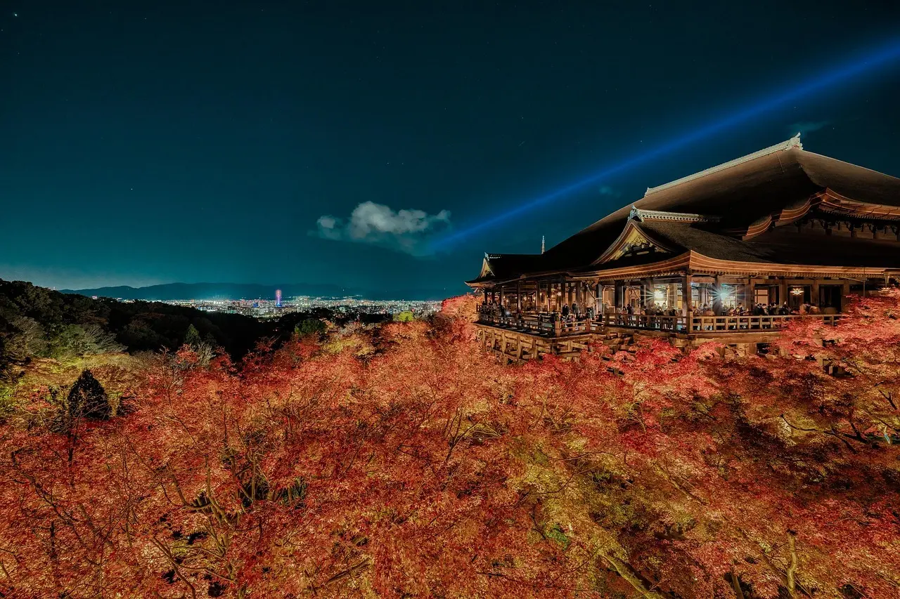 Hvordan er vejret i Kyoto i uge 42?